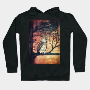 Owl in tree Hoodie